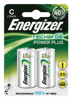 Energizer herlaadbare batterijen Power Plus C, blister van 2 stuks - thumbnail