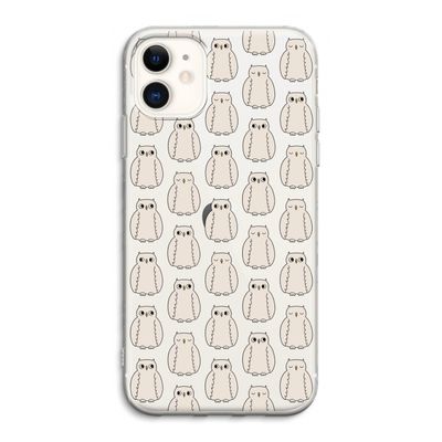 Uilen: iPhone 11 Transparant Hoesje