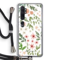 Botanical sweet flower heaven: Xiaomi Mi Note 10 Transparant Hoesje met koord