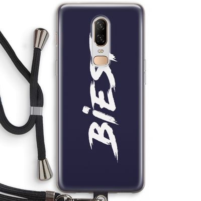 Biest: OnePlus 6 Transparant Hoesje met koord