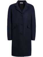 Another Tomorrow manteau Cocoon en laine - Noir