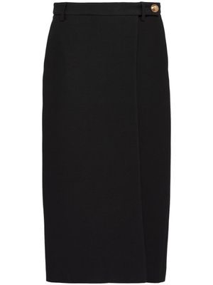 Prada jupe à coupe mi-longue - Noir