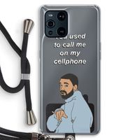 Hotline bling: Oppo Find X3 Transparant Hoesje met koord