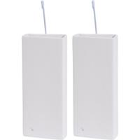 Waterverdamper radiator - 2x - wit - 20 cm - dolomiet - luchtbevochtiger Waterverdamper radiator - 2x - wit - 20 cm - dolomiet - luchtbevochtiger