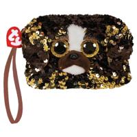 TY fashion portemonnee hond brutus 13 cm bruin/goud