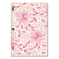 Lenovo Tab 10 | Tab 2 A10-30 | Siliconen hoesje | Pink Flowers