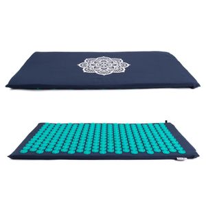 Spijkermat Shakti Mat Katoen Lotus Blauw met Mandala