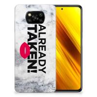 Xiaomi Poco X3 | Poco X3 Pro | Siliconen hoesje | met naam Already Taken White