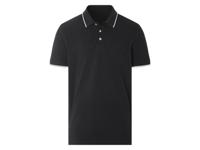esmara Men Heren poloshirt (Zwart, XXL)