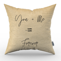 Valentijn kussen You+ Me = Forever - Pillow Buddies