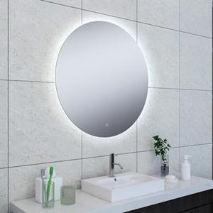 Badkamerspiegel Soul | 80 cm | Rond | Indirecte LED verlichting | Touch button | Met verwarming