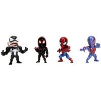 Jada - Marvel Beeldje - Set 4 stuks Spiderman - Metaal - 6 cm - Vanaf 8 jaar