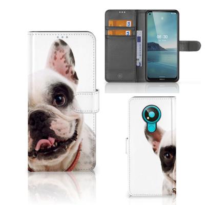 Nokia 3.4 | Telefoonhoesje | Met pasjeshouder | Franse Bulldog