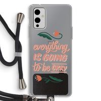 Optimistic flower girl: OnePlus 9 Transparant Hoesje met koord