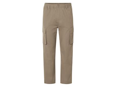 LIVERGY Heren cargobroek (Beige, M)