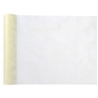 Tafelloper op rol - ivoor wit - 30 cm x 10 m - non woven polyester