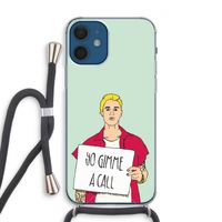 Gimme a call: iPhone 12 Transparant Hoesje met koord