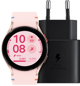 Samsung Galaxy Watch FE Roze + Samsung Oplader 25W