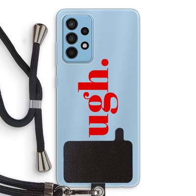 Ugh: Samsung Galaxy A52 Transparant Hoesje met koord