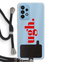 Ugh: Samsung Galaxy A52 Transparant Hoesje met koord