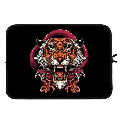 Tiger and Rattlesnakes: Laptop sleeve 13 inch