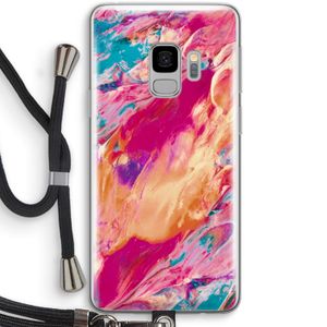 Pastel Echoes: Samsung Galaxy S9 Transparant Hoesje met koord