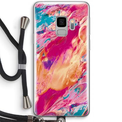 Pastel Echoes: Samsung Galaxy S9 Transparant Hoesje met koord