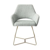Jesper Home Yanai eetkamerstoel Soft Sage beehive gold Jesper Home Yanai eetkamerstoel Soft Sage beehive gold