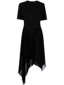 Givenchy robe asymétrique à design plissé - Noir