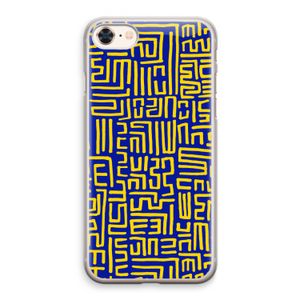 Majorelle Blue Print: iPhone 8 Transparant Hoesje