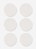 Set van 6 katoenen pads voor het geven van borstvoeding CARRIWELL wit