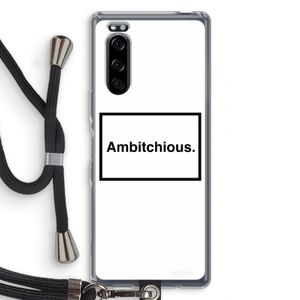 Ambitchious: Sony Xperia 5 Transparant Hoesje met koord