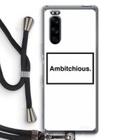 Ambitchious: Sony Xperia 5 Transparant Hoesje met koord