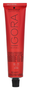 Schwarzkopf - Igora Royal Permanent Color Creme 8-11 Blond clair cendré extra 60 ml