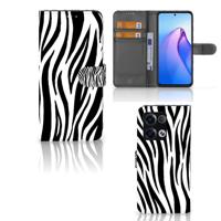 OPPO Reno8 Pro | Telefoonhoesje | Met pasjeshouder | Zebra