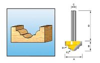 Makita Accessoires Sierprofielfrees HM 12,7mm S8 - D-11069 - thumbnail