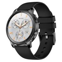 V65 1,32-inch AMOLED Touch Screen Smart horloge hartslagmeter vrouwen sport armband, siliconen band - zwart