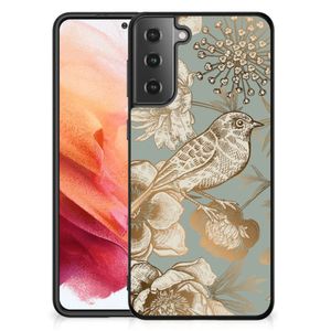 Bloemen Hoesje voor Samsung Galaxy S21 Vintage Bird Flowers