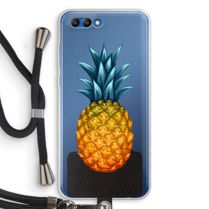 Grote ananas: Honor 10 Transparant Hoesje met koord