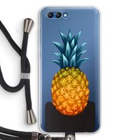 Grote ananas: Honor 10 Transparant Hoesje met koord
