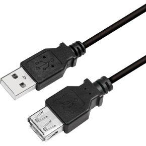 LogiLink CU0012B USB-kabel 5 m USB 2.0 USB A Zwart