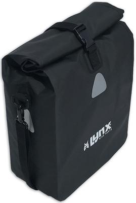 Enkele tarpaulin fietstas Lynx 21L zwart