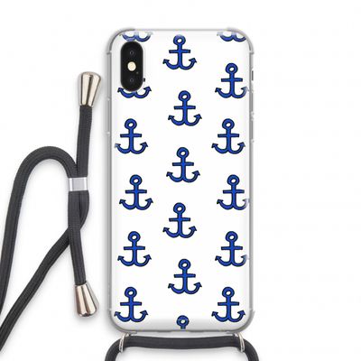 Ankers: iPhone XS Transparant Hoesje met koord