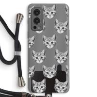 Kitten: OnePlus Nord 2 5G Transparant Hoesje met koord