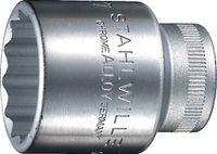 Stahlwille Dopsleutelbit | 1/2 inch 12-kant | sleutelwijdte 19 mm | lengte 38 mm | 1 stuk - 03010019 03010019 - thumbnail