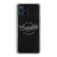 Capable: Oppo Find X3 Pro Transparant Hoesje