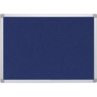 Q-CONNECT textielbord met aluminium frame 60 x 45 cm blauw