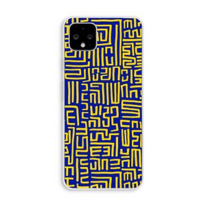 Majorelle Blue Print: Pixel 4 XL Transparant Hoesje