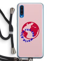 Run The World: Samsung Galaxy A50 Transparant Hoesje met koord