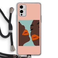Orange lips: OnePlus 9 Transparant Hoesje met koord